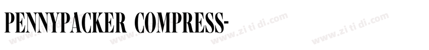 Pennypacker Compress字体转换